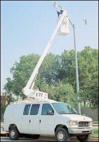 ETI Van Mounted Telescopic Aerial Lift